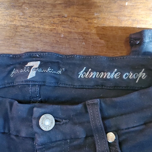 Black 7 for all mankind Kimberly crop denim - Picture 4 of 5